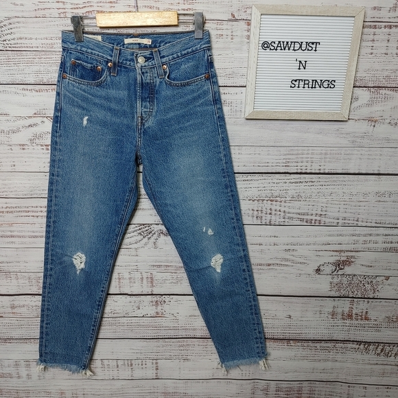 Levi's High Rise Blue Jeans for Women - Picture 2 of 14